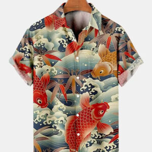 Japanese Koi Camp Shirt