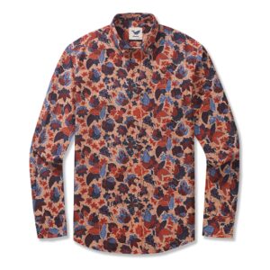 Men's 'Genji vs. Taira' Samurai Battle Red Shirt - Long Sleeve