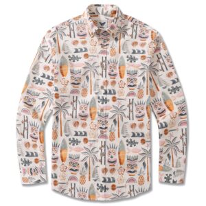 Men's 'Tiki Beach' Shirt by House of Haricot - Long Sleeve