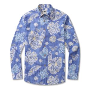 Men's Native Hawaiian Plants Long Sleeve Shirt